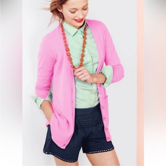 J. Crew Factory Pants - J Crew Navy Eyelet Shorts size 6